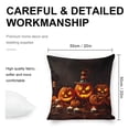 thumbnail image 2 of Pumpkin Lantern Linen toss pillowcase Decoration pillowcase Gift preferred 20x20" Cushion cover 4 set Sofa pillowcase Sofa bedroom living room car, 2 of 8