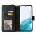thumbnail image 6 of for Samsung Galaxy A36 5G Wallet Case with Zipper Pocket, PU Leather Card Holder Cover, Kickstand Magnetic Clasp Wrist Strap Heavy Duty Shockproof Protective Phone Case for Galaxy A36 5G, Black, 6 of 8