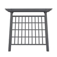 thumbnail image 2 of Vita 80"L x 90"H Wildwood Cedar Privacy Trellis, Charcoal Gray, VA68901, 2 of 4