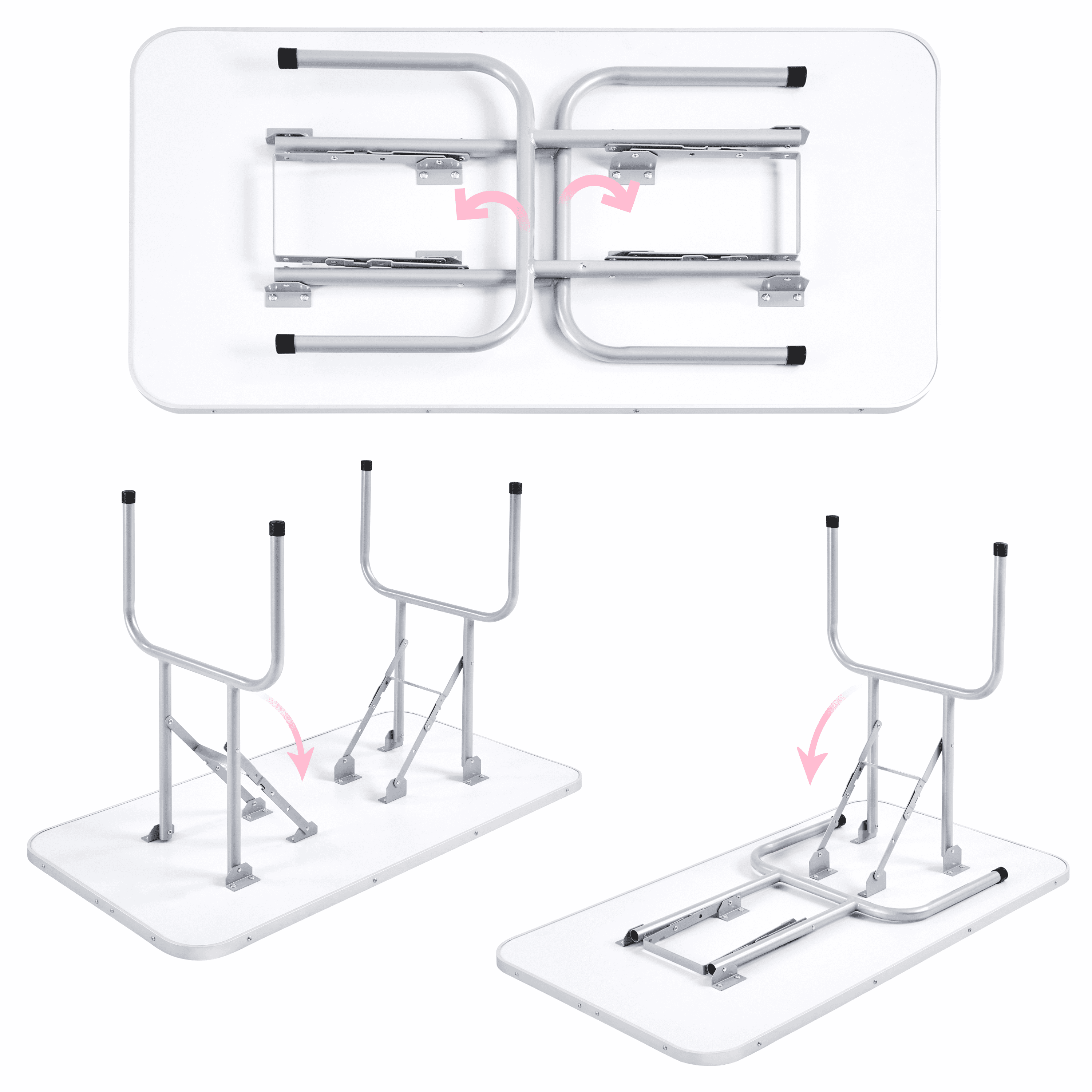 Yaheetech 45" Height Adjustable Pet Grooming Table Stainless Metal Arm Frame for Dogs/Cats/Pet Tools Storage Rack, Pink