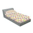 thumbnail image 2 of Ambesonne Vintage Fitted Sheet & Pillow Sham Set, Ornaments, Twin, Multicolor, 2 of 2