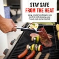 thumbnail image 4 of Grillbot 4 Piece Stainless Steel BBQ Grill Tools Set - Tongs, Spatula, Fork, Brush, 4 of 7