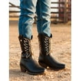 thumbnail image 2 of Bota Vaquera Para Niña Wildcat® Estampada Larga Color Negro negro 20, 2 of 10