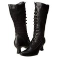 thumbnail image 2 of YLYL Goth Boots Renaissance Victorian Shoes Mid Calf Heels Lace up Witch Boot, 2 of 3