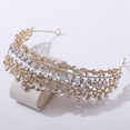 thumbnail image 4 of Women Wedding Crown Rhinestone: Decorative Bridal Crown Princess Tiara for Party, 4 of 5