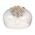 thumbnail image 3 of Golden Lighting Adeline 3-light Flush Mount in Matte Black, 3 of 7