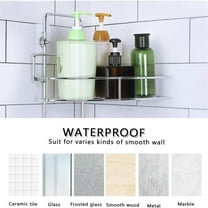 2 Tiers Bathroom Shelf Storage Wall Mounted Organizer Basket for Toilet