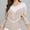 Beige, variant on Sweaters for Women Beige Lightweight Cutout Long Sleeve Crochet Plus Size Colorblock Sweaters for Women S