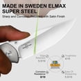 thumbnail image 4 of Kizer Harpoon Fold Folding Pocket Knife Elmax Blade Titanium & Micarta Handle Ki4784A2, 4 of 7