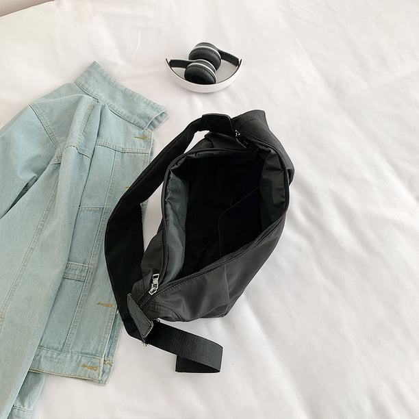 Bolsa Bandolera Moda Color Sólido Bandolera Gran Capacidad para el Trabajo (Negro) Ndcxsfigh Para Estrenar