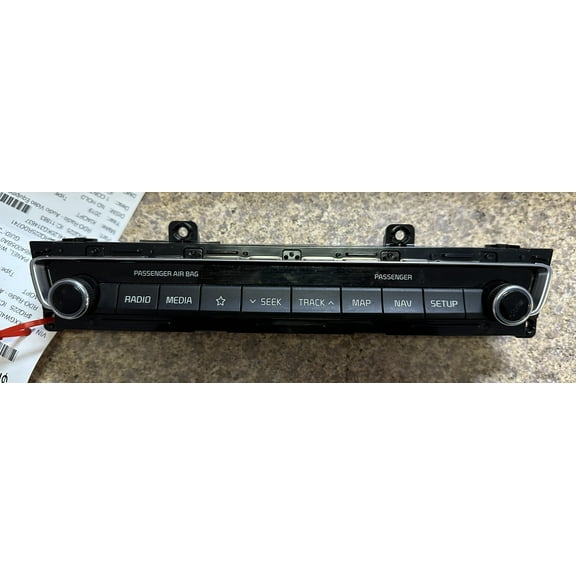 Pre-Owned 19 Kia Optima AM FM Radio Control Panel w/ Navigation OEM LKQ - Verify Specific Vehicle Fitment In Description - (Good)