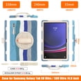 thumbnail image 2 of Dteck for Samsung Galaxy Tab S10 Ultra Case 2024 with Pencil Holder Crossbody Strap 360 Rotating Hand Strap & Stand, Rugged Case for Galaxy Tab S10 Ultra / Tab S9 Ultra/ S8 Ultra 14.6",Rainbow Blue, 2 of 12