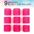 thumbnail image 2 of ZEN Heatless Curls - Extra Large Hair Rollers - heatless overnight curlers for long lengths - volumized waves - Hot Pink - 9 Count w/storage case, 2 of 6