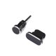 thumbnail image 5 of Sidaley Puerto de carga de metal 3.5mm Auricular Jack Reemplazo de tapón antipolvo USB para XS 8 7 7 6 6S Plus Mini Tapón antipolvo Cables de audio/vídeo negro, 5 of 6