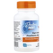 Doctors Best High Absorption Postbiotic Butyrate, 30 Liquid-Filled Veggie Capsules (300 mg per Capsule)