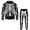 Black, variant on Mens Halloween Skeleton Print Hoodies Funny Sweatshirts and Pants 2 Pieces Matching Sets Black S