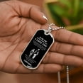 thumbnail image 5 of Dad Son Military Necklace Pendant To My Son Never Forget That I Love You Gifts - Graphic Military Dog Tag Necklace (Optional Personalized Engraving), 5 of 5