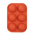 thumbnail image 1 of Hugtrwg Molde Antiadherente para Pastel Silicona Pequeño 6 Rejillas (rojo), 1 of 8