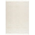 thumbnail image 2 of "Hauteloom Textured Woven Neutral Area Rug - Soft Shag Plush Pile - Boho Farmhouse - Beige, Cream, Gray - 5'3"" x 7'", 2 of 13