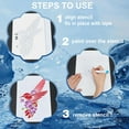 thumbnail image 4 of 1bag 3pcs Large Forest Deer Mountain Stencils 11.8×11.8inch Winter Theme Animal Painting Stencil Snowflake Bird Tree Drawing Spraying Templates with Paint Brush DIY Wall Art Furniture Canvas, 4 of 7