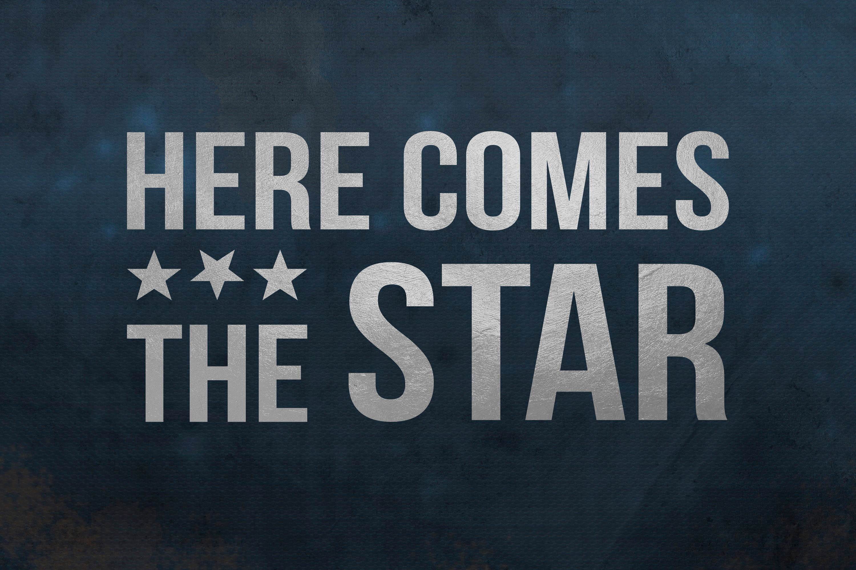 Here Comes the Star Painting Print on Wrapped Canvas