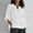 White, variant on T-Shirts Shirts For Women Sevevn Women's Fashion Summer V-Neck Three-Quarter Sleeve Solid Womens Summer Tops