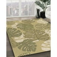 thumbnail image 3 of Ahgly Company Machine Washable Indoor Square Transitional Yellow Area Rugs, 5' Square, 3 of 7