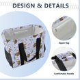 thumbnail image 4 of FORMRS Tote Bag for Women Large Capacity Canvas Travel Foldable Carry On Shopping Handbag, Purple Otters Pattern, 4 of 8
