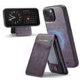 thumbnail image 2 of Compatible with Magsafe Magnetic 2 in 1 Detachable Wallet Case with Card Holder for iPhone 14, for Women Men, PU Leather Flip Kickstand Credit Slots for iPhone 14, Purple, 2 of 10