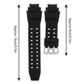 thumbnail image 1 of Correa de Reloj, Correa de Reloj de Cuero Negro generosa, Resistente al Desgaste para GW-4000 / A1100 G-1400 G Shock GA-1000/1100 EOTVIA No, 1 of 6