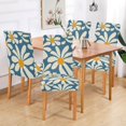 thumbnail image 2 of Yayeee 2 Pack Dining Chair Covers Stretch Parson Chairs Slipcovers Seat Protector, Whimsy Daisy Pattern, 2 of 6