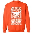 thumbnail image 2 of OXI Crewneck Sweatshirt - Laziness Into Awesomeness,Basic Casual Sweatshirts for Men's and Women Fleece Sweatshirt Long Sleeve - Orange 2X-Large, 2 of 2