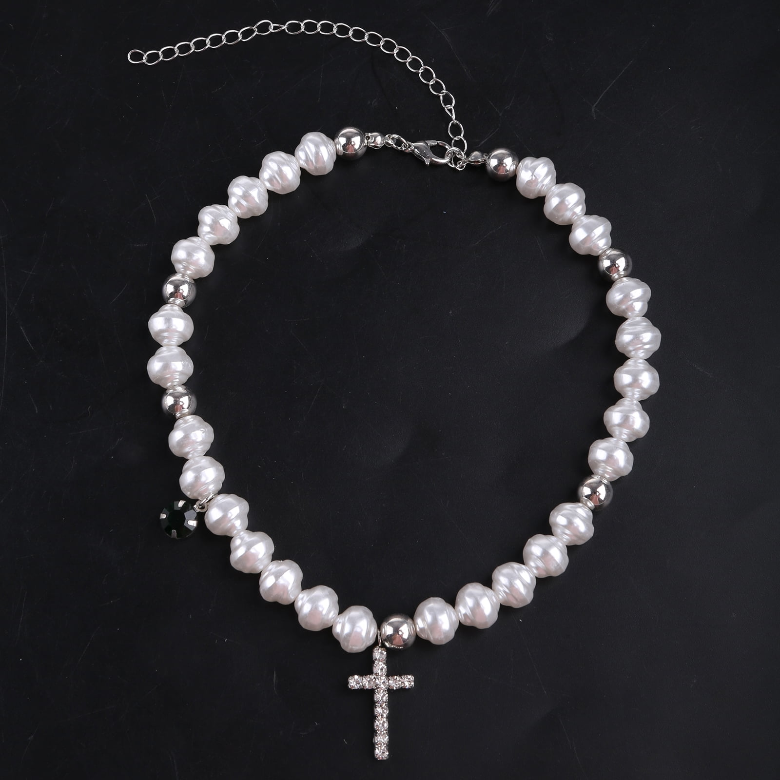 RABBITH Classic Ankh Nail for Cross Pendant Necklace Hip Hop Shinning Jewelry for Men Wo