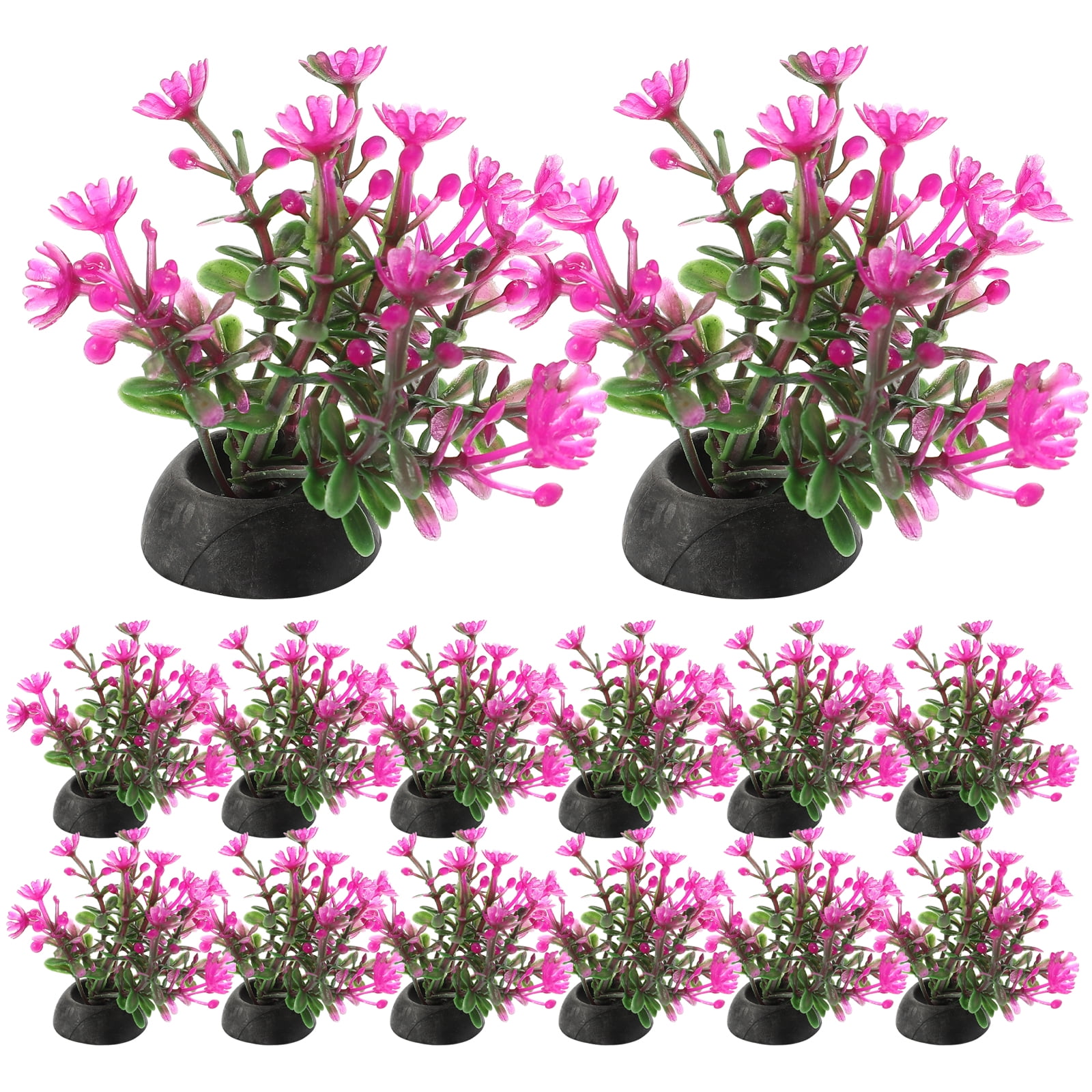 20Pcs Aquarium Plants Plant For Fish Tank Aquarium Decorations Plastic Fish Plants Water Tanks Plant