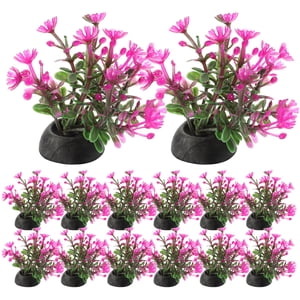 20Pcs Aquarium Plantes Plante pour réservoir de poisson Aquarium Décorations en plastique Poisson Plantes Réservoirs d'eau Plante