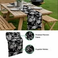 thumbnail image 5 of Black Rose Table Runner - 120 Inch Long, Kitchen Dining Table Runner Dresser Scarves, Vintage Pastoral Botanical Floral Leaves Vines Farmhouse Decor for Coffee Tables Wedding Party Banquet, 5 of 8