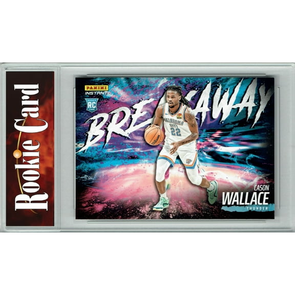 Certified Mint Cason Wallace 2023 Panini Instant #B8 Breakaway SP 1/4085 Rookie Card Oklahoma City Thunder