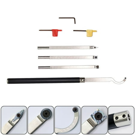 

Carbide Tipped Turning tools set Lathe Rougher Detailer Swan Neck Hollower Tools