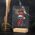 thumbnail image 4 of Merry Christmas Havanese Enjoys Woofmas Winter Xmas Holiday Acrylic Plaque Sign Ashwood Base Havanese Dog Lover Gifts Idea Home Desk Decor - 02022, 4 of 5