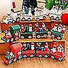 thumbnail image 3 of Mini Jouets de Train de Noël en Bois pour Décorations et Cadeaux de Noël, Rouge, 3 of 3