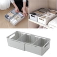 thumbnail image 2 of KAKOWELY cosmetics box Extension-type Storage Box Drawers Separate Storage Boxes Multifunction Desktop Storage Box Household Storage Container for Wardrobe Table Grey, 2 of 5