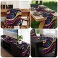 thumbnail image 6 of Yellow Purple Green Table Runner 36 Inches Long, Modern Geometric Abstract Kitchen Coffee Dining Table Decoration for Home Party Birthday Wedding Home Decor 13x36 Inches, 6 of 8