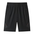 thumbnail image 4 of Men's Workout Running Shorts 7" Lightweight Training Gym Athletic Shorts for Men with Zipper Pockets Size XS-2XL Black, 4 of 9