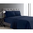 thumbnail image 1 of Swift Home Basic 4-Piece Double Size Sheet Set, Ultra Soft, Deep Pocket, Easy Care Bedding Set, Navy, 1 of 7