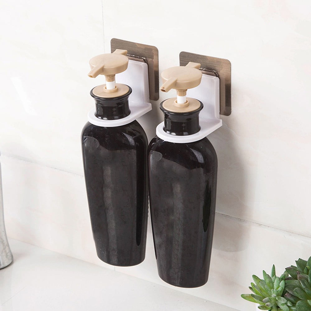 Bathroom Wall Mounted Rack Hooks Strong Suction Cup Shower Gel Shampoo Holder O 
