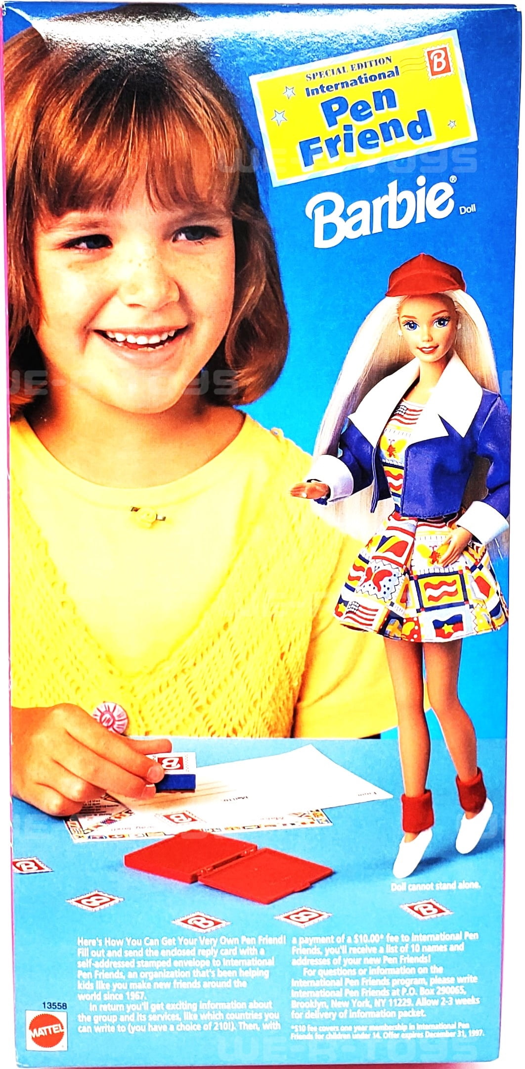 International Pen Friend Barbie Special Edition Doll 1995 Mattel 13558