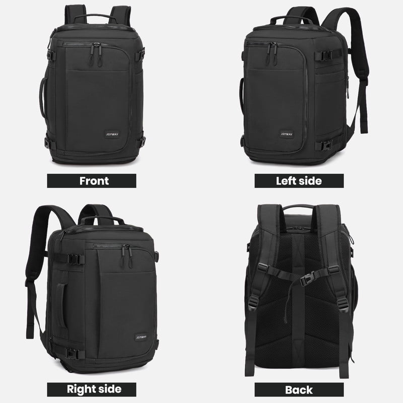 Joyway Travel Backpack for Women & Men Large Capacity Carry On Backpack with Shoe Compartment Waterproof Weekender Bag Laptop Backpack with Wide Opening Overnight Bag for Travel Work Gym