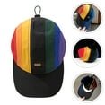 thumbnail image 2 of Rainbow Drawstring Hat Baseball Cap Pride Month Cap LGBT Pride Baseball Cap, 2 of 5