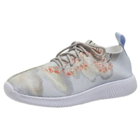 

YHGFVOKJ Shoes for Women Lace-Up Mesh Sports Casual Socks Soft Bottom Comfortable Plus Size Lightweight Running Shoes Outdoor Casual Sneakers Athletic Shoes Women Grey 38