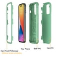 thumbnail image 5 of Xhy iPhone 14 Plus Case Military Grade Full Body Protection 3 in 1 Shock and Drop Resistant Rugged Rubber TPU Durable Detachable for iPhone 14 Plus 6.7 inch 2022 Phone - Green, 5 of 6